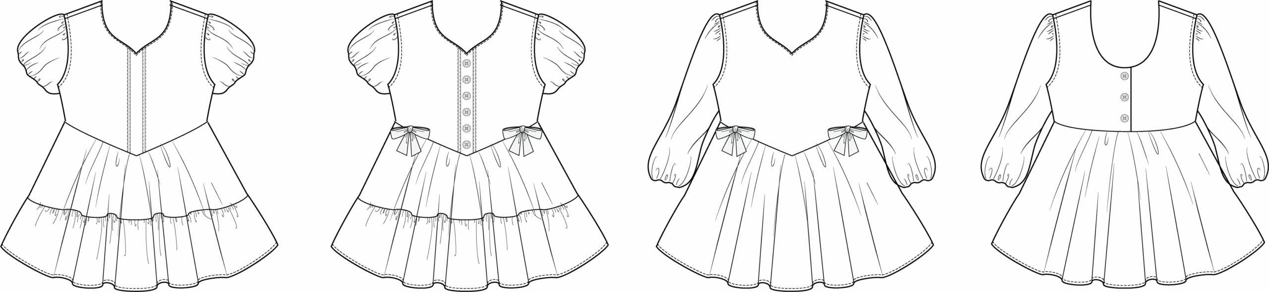 Camellia Dress – Child Woven PDF Sewing Pattern